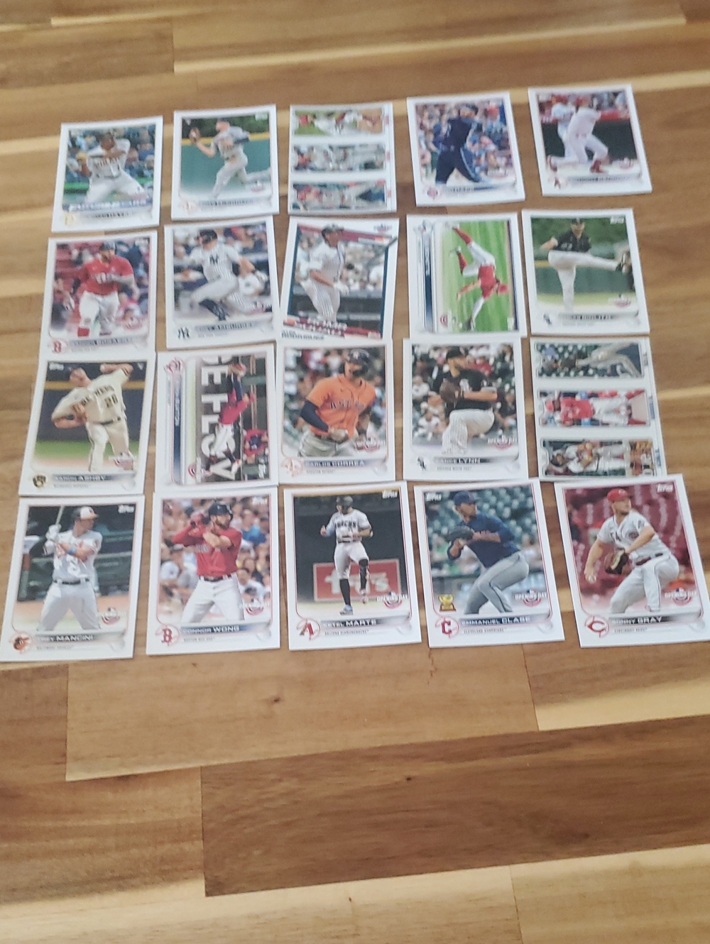 MLB Trading Cards - White, Red, Blue